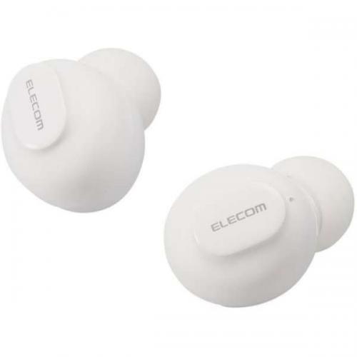 【決算10%オフクーポン対象商品】エレコム ELECOM 完全ワイヤレスイヤホン Bluetooth対応 ホワイト LBT-TWS16WH
