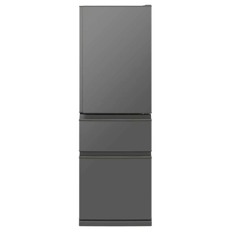 三菱 MITSUBISHI 冷蔵庫 365L 3ドア 幅60cm 真ん中野菜室 2段チルド マットアンバーグレー MR-C37N-H(大型）