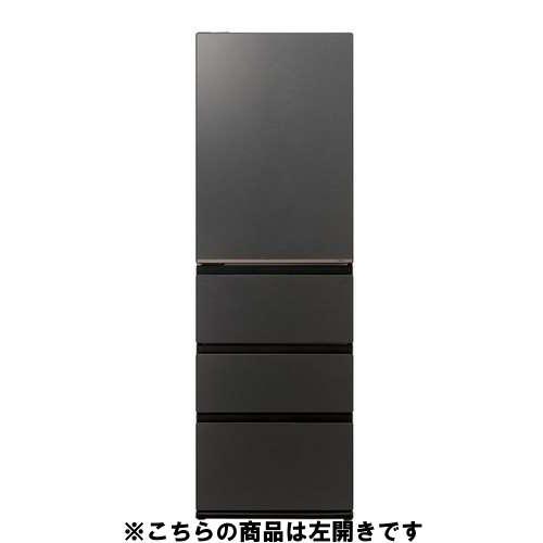 アクア AQUA 冷蔵庫 452L 4ドア 左開き マットクリアブラック AQR-VZA45AL-K（大型）