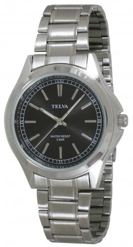 クレファー CREPHA 腕時計 スタンダードウォッチ メンズ 10年電池 テルバ TELVA TE-AM036-BKS