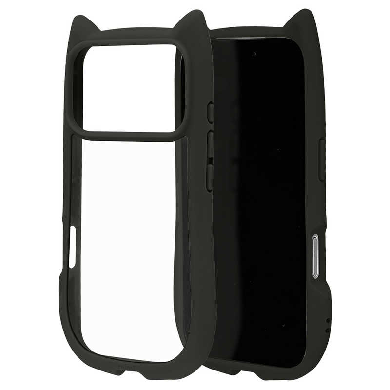 ラスタバナナ iPhone 17 Proケース mimi 猫耳 TPU×PC BK ブラック 9015IP5BHPBK
