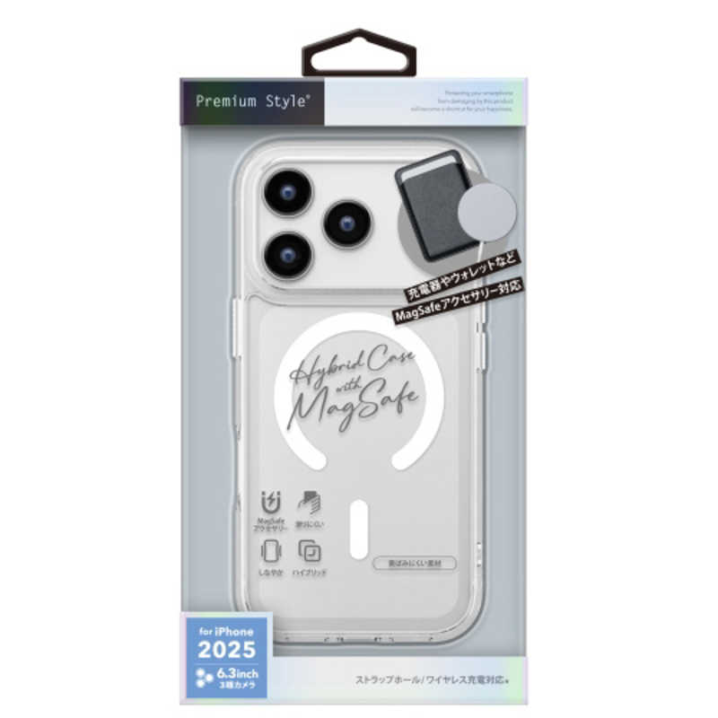 PGA iPhone 17 Pro用MagSafe ハイブリットケース PG-25BMH02CL