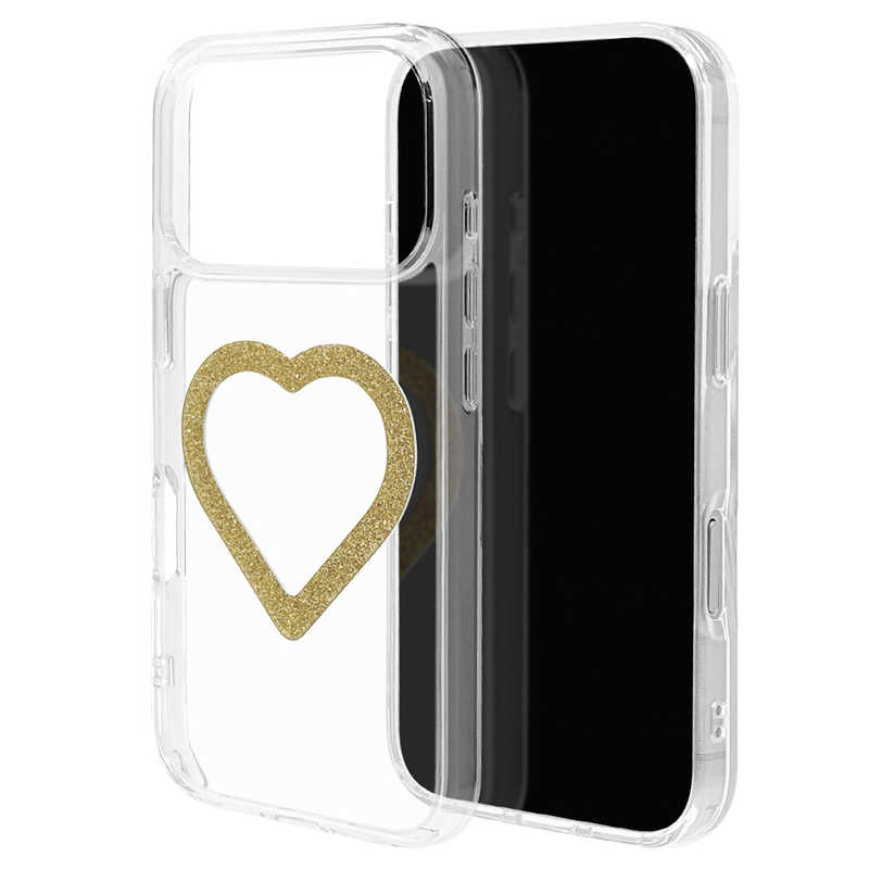 ラスタバナナ iPhone17 Pro用MIGNU ハイブリッドケース 磁力充電対応 ラメゴールド 9042IP5BHPMGD