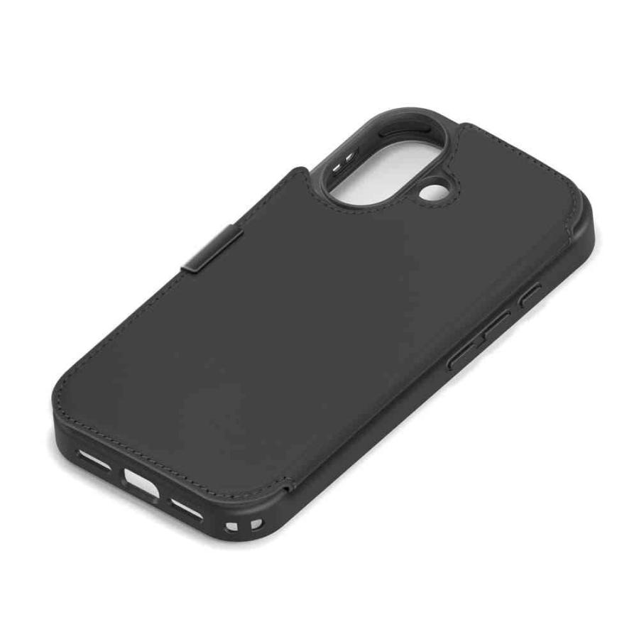 PGA iPhone 17用 バックフリップケース [ブラック] PG-25ABF01BK