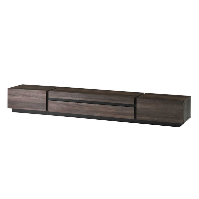 朝日木材加工 ASAHI テレビ台 ローボード WFL style 幅241cm 118V型対応 ダークブラウン木目 SP-WFL2410-DB