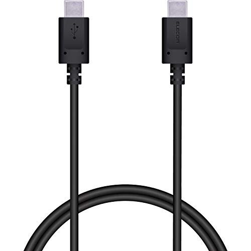 エレコム ELECOM スマホ タブレット 用 USB2.0 ケーブル TypeC - C Power Delivery対応 ブラック MPA-CC10PNBK