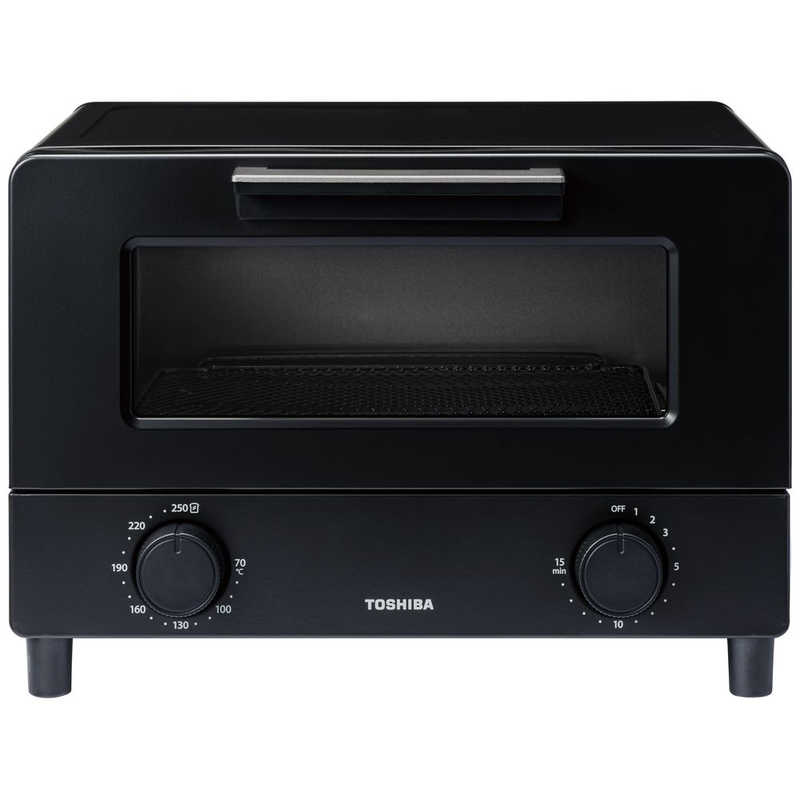 東芝 TOSHIBA オーブントースター 黒鉛素材ヒーター 2枚焼き ブラック HTR-W5-K