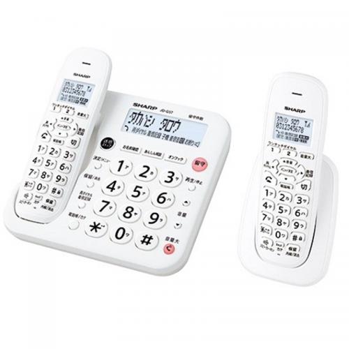 シャープ SHARP デジタルコードレス電話機 子機1台タイプ ホワイト JD-G57CL