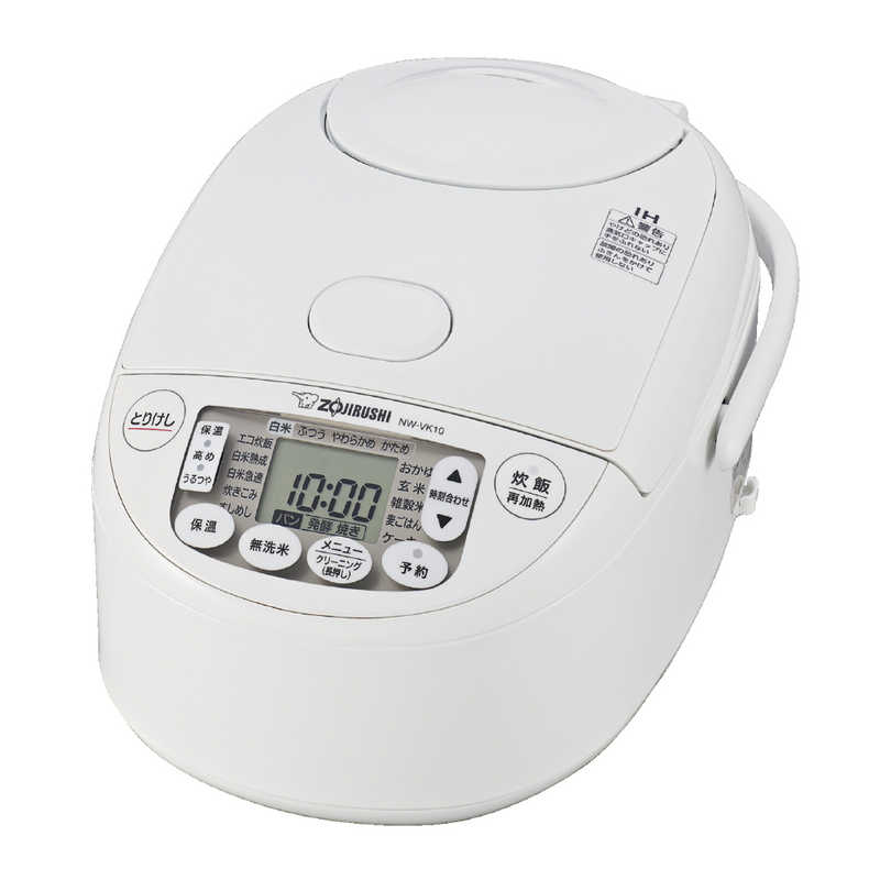 象印 ZOJIRUSHI IH炊飯ジャー 5.5合炊き 極め炊き ホワイト NW-VK10-WA