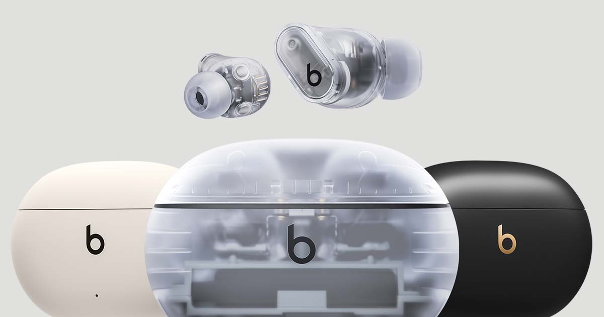 ビーツ Beats 完全ワイヤレスイヤホン Beats Studio Buds + ノイズキャンセリング 空間オーディオ トランスペアレント MQLK3PA/A