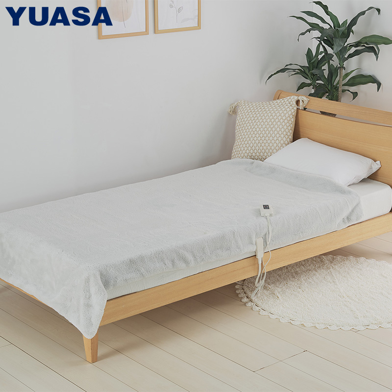 ユアサプライムス YUASA PRIMUS 電気掛敷毛布 プレミアムフェイクファー 188×130cm ホワイト YCB-PF60E(W)