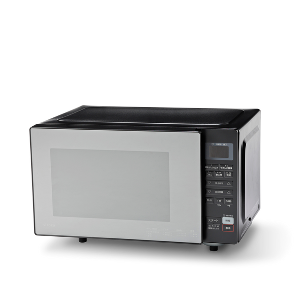 シロカ siroca 電子レンジ 18L フラット ヘルツフリー ブラック SX-18D231-K