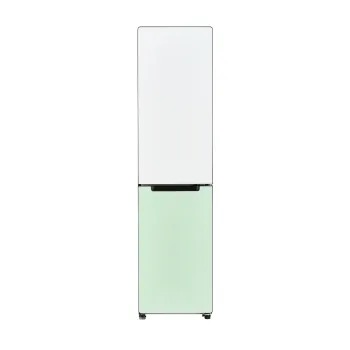 ハイアール Haier 2ドア冷凍冷蔵庫 freemo フリーモ 右開き 208L 幅45cm ホワイト＆グリーン JR-SX21T-WG(大型）
