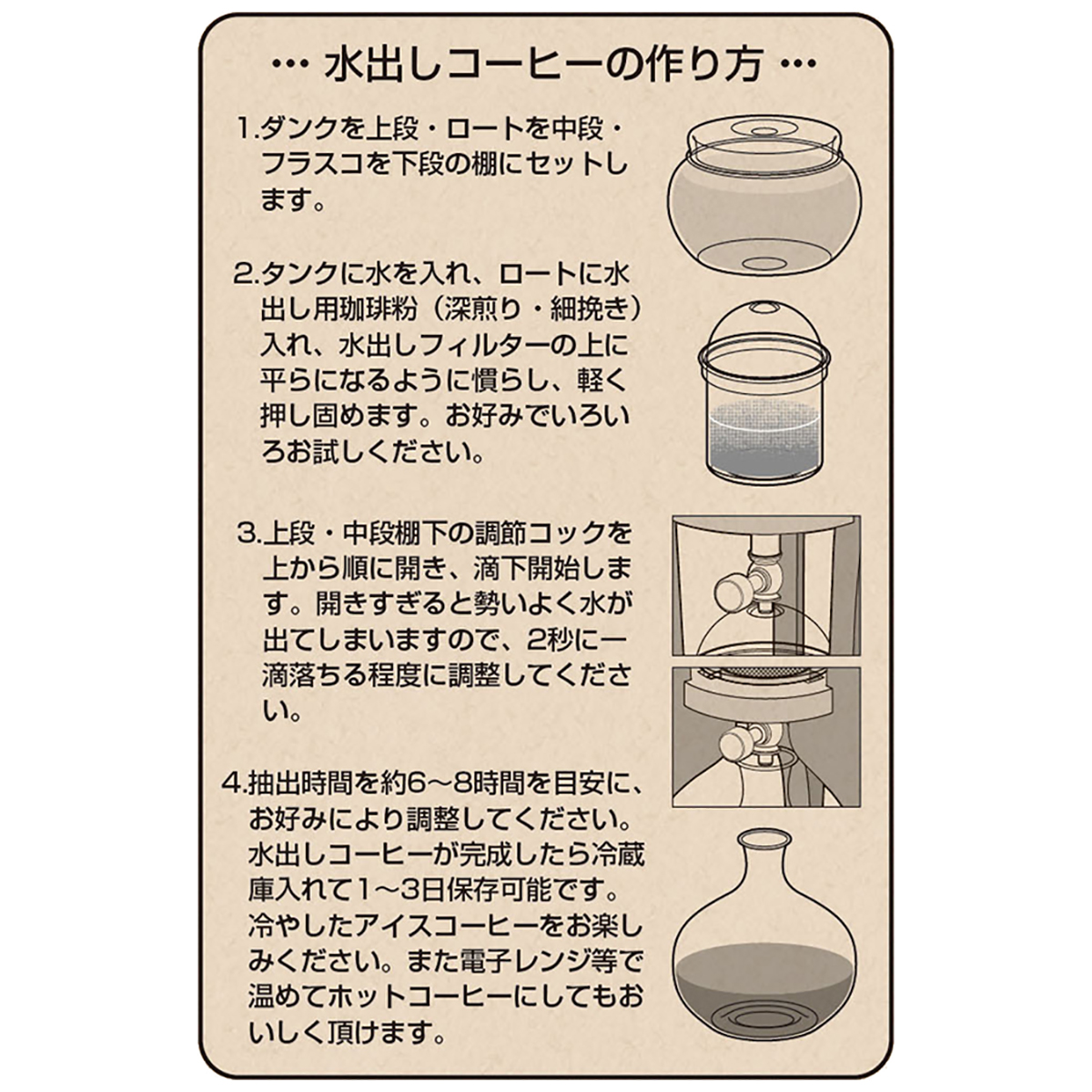 キャプテンスタッグ CAPTAIN STAG 水出しコーヒードリッパー 木製スタンド UW-3520