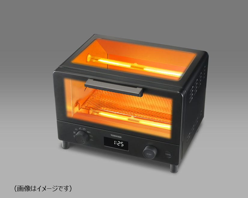 東芝 TOSHIBA オーブントースター 2枚焼き 1400W 黒鉛素材ヒーター ミルキーホワイト HTR-W7(W)