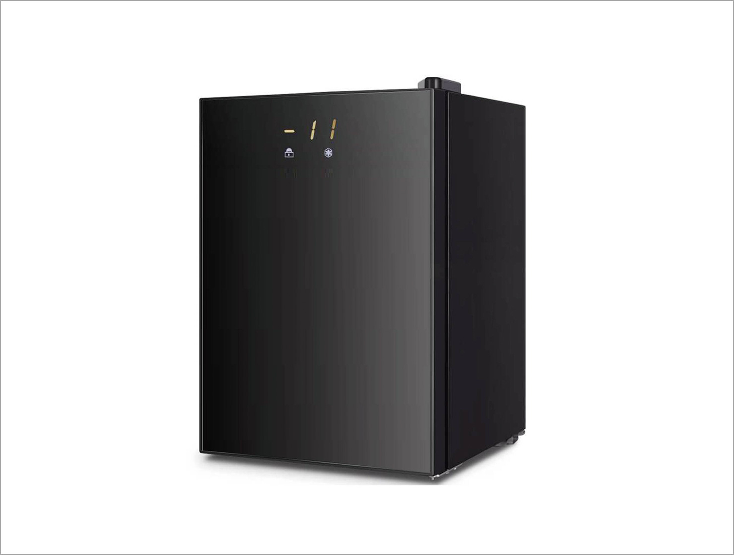 ウィンコド WINCOD 1ドア冷凍庫 60L 直冷式 ガラス扉 急凍モード 右開き ブラック TH-GTR60L-BK