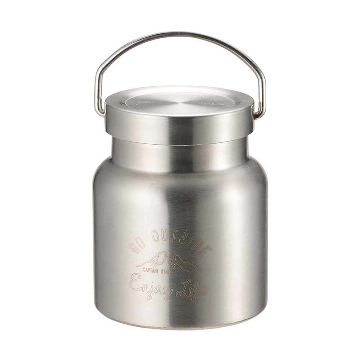 キャプテンスタッグ CAPTAIN STAG モンテ HDフードポット280 真空断熱 ハンドル付 0.28L シルバー UE-3436