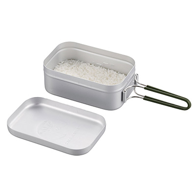 キャプテンスタッグ CAPTAIN STAG アルミ角型クッカー メスティン 飯盒 満水1.0L UH-4113