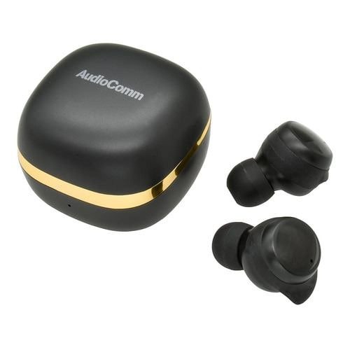 【決算20%オフクーポン対象商品】オーム電機 OHM 完全ワイヤレスイヤホン AudioComm ブラック HP-W430N-K