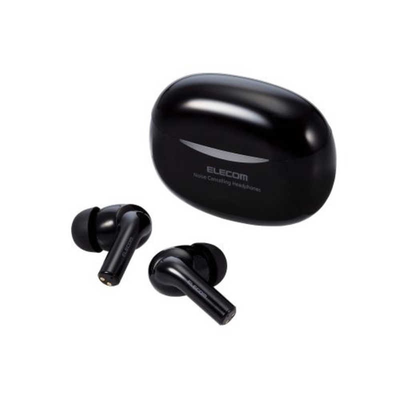 【決算20%オフクーポン対象商品】エレコム ELECOM 完全ワイヤレスイヤホン ブラック LBT-TWS15BK2