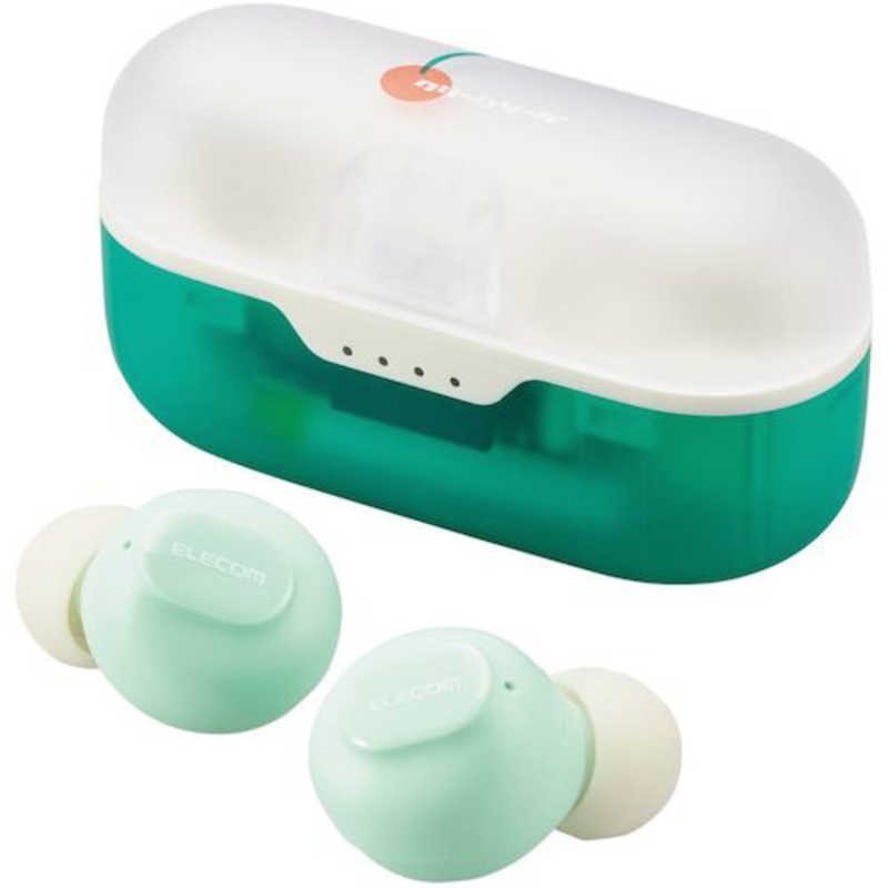 【決算20%オフクーポン対象商品】エレコム ELECOM 完全ワイヤレスイヤホン メロン LBT-TWS16CSGN