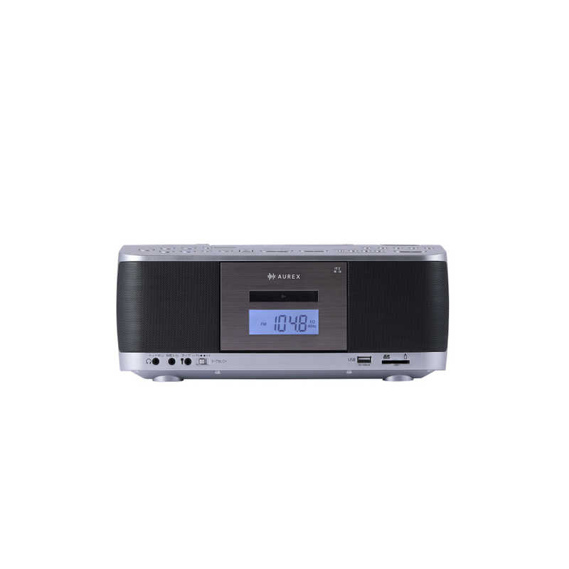 東芝 TOSHIBA CDラジカセ AUREX シルバー AX-KCR70-S