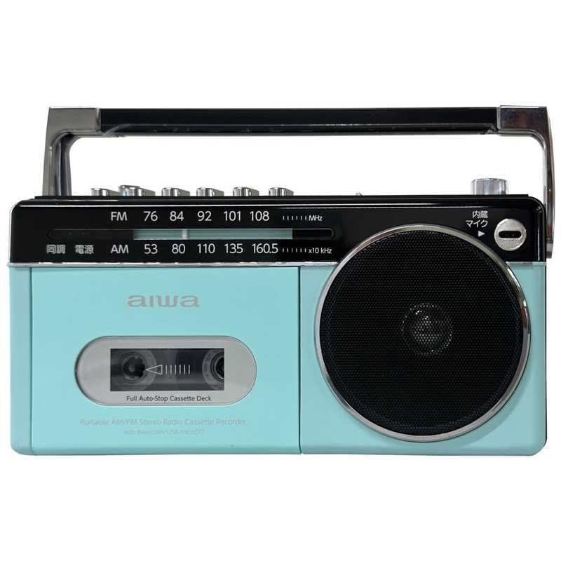 アイワ aiwa Bluetooth対応 ラジオカセットレコーダー パステルグリーン GAA4-RCP0003-PG