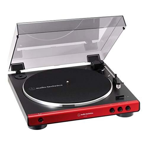 【500円OFFクーポン対象商品】オーディオテクニカ audio-technica フルオートレコードプレーヤー レッド AT-LP60X RD
