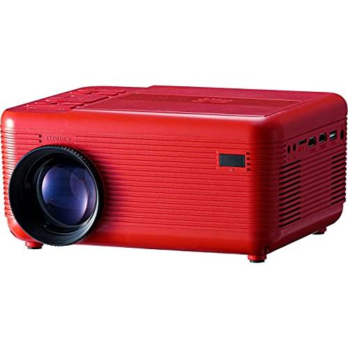 ラマス RAMASU DVDプレイヤー一体型プロジェクター レッド RA-PD080RD