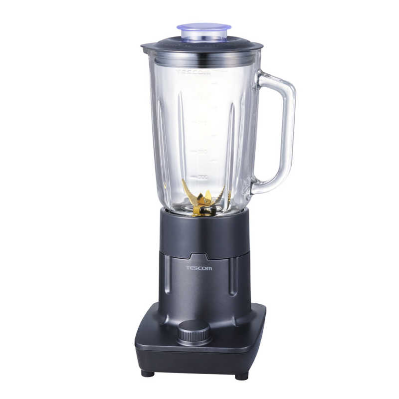 テスコム TESCOM ジュースミキサー 1000ml ガラスボトル ダイヤルスイッチ式 グレー TMX45A-H
