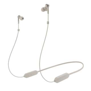 オーディオテクニカ audio-technica ブルートゥースイヤホン カナル型 ベージュ ATH-CKS330XBT BG リモコン・マイク対応 /ワイヤレス(左右コード) /Bluetooth