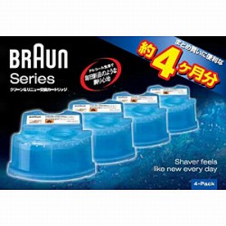 【決算20%オフクーポン対象商品】BRAUN アルコール洗浄液 4個入 メンズシェーバー用 CCR4-CR ブラウン