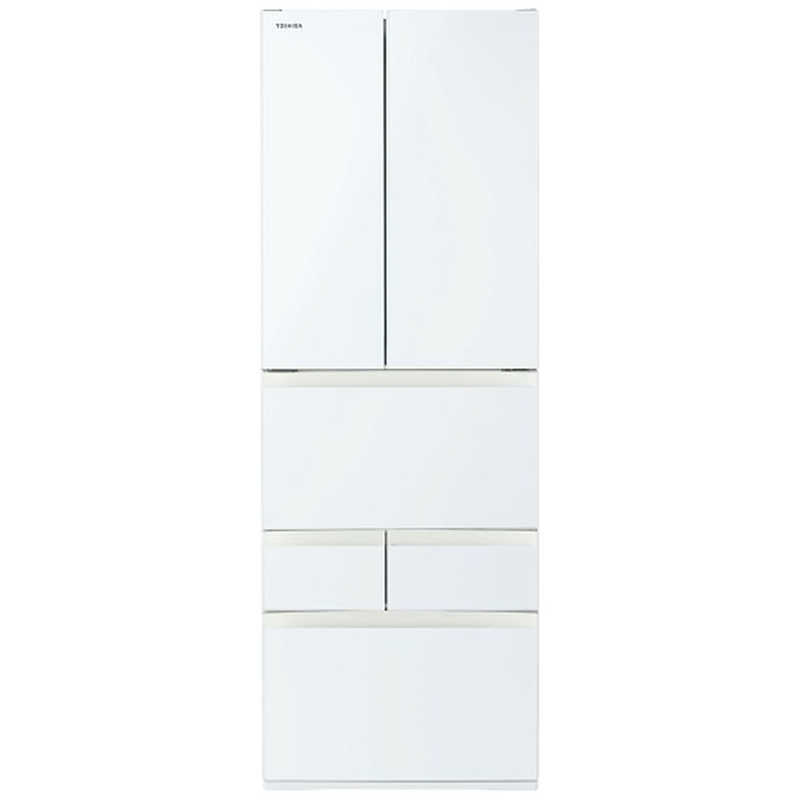 東芝 TOSHIBA 冷蔵庫 6ドア 509L フレンチドア VEGETA ベジータ FKシリーズ グランホワイト GR-Y510FK-EW (大型)