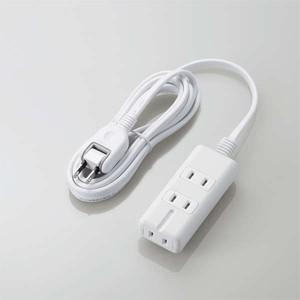 エレコム ELECOM 磁石タップ3個口 2m スタンダード雷ガード ホワイト T-KM01-2320WH