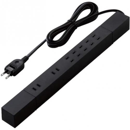 エレコム ELECOM 高機能磁石タップ 7個口 2.0m ブラック T-KF02-2720BK