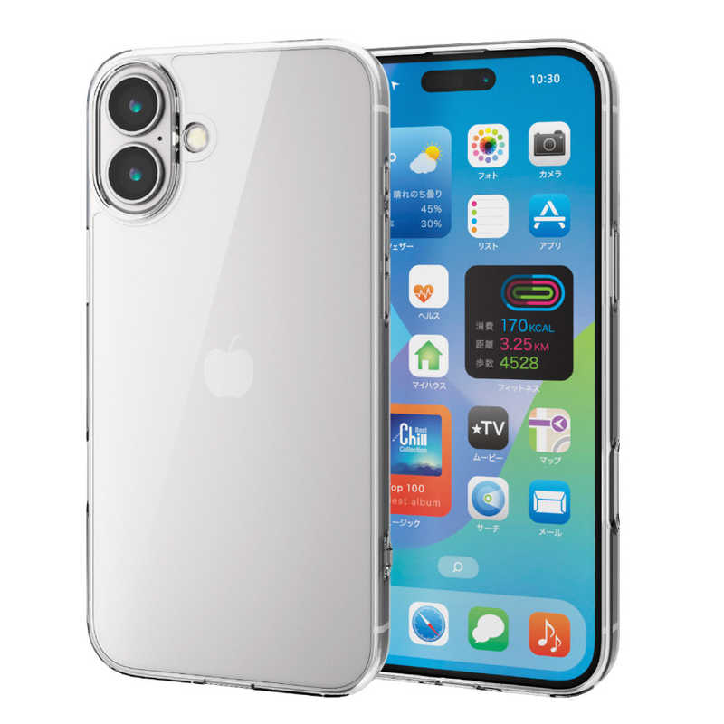 エレコム ELECOM iPhone 16 Plus ハイブリッドケース クリア PMA24BHVCKCR