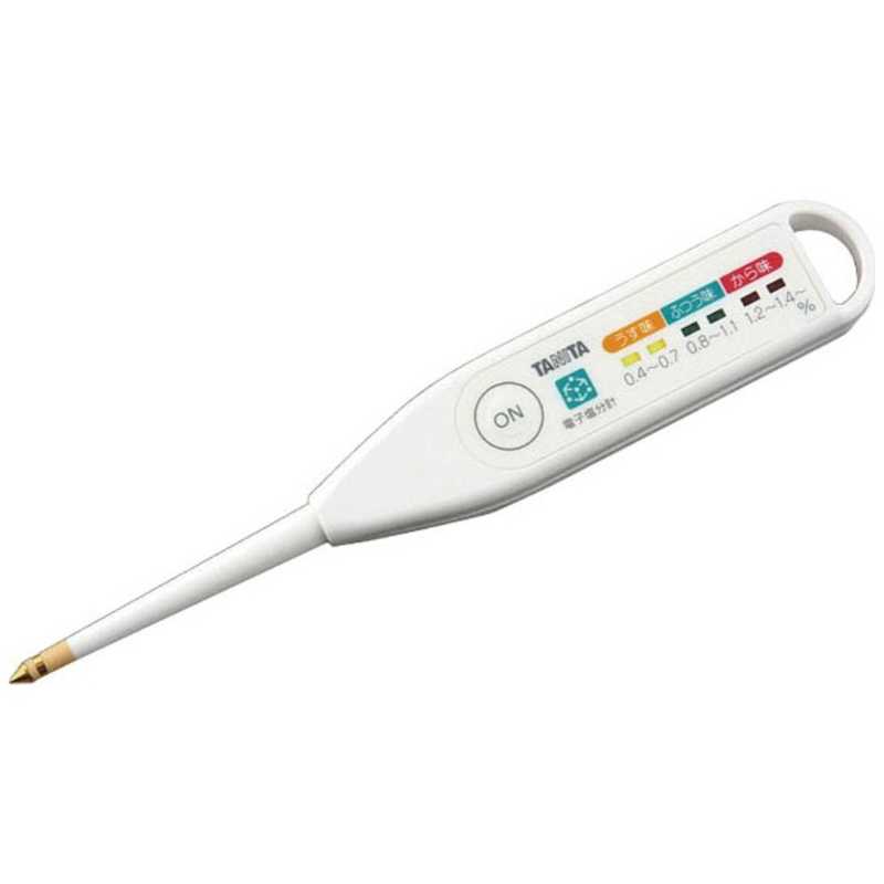 【決算20%オフクーポン対象商品】タニタ TANITA 電子塩分計 しおみくん ホワイト SO-303
