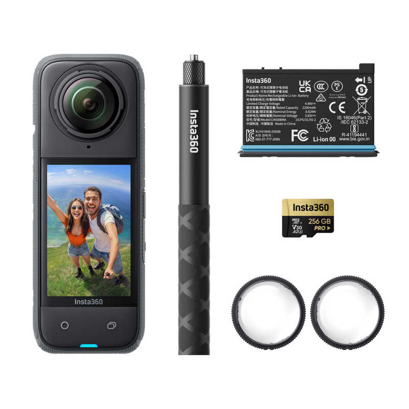 【決算10%オフクーポン対象商品】insta360 アクションカメラ Insta360 X4 アドベンチャーキット8K 360 Action CamCINSABMA-X407