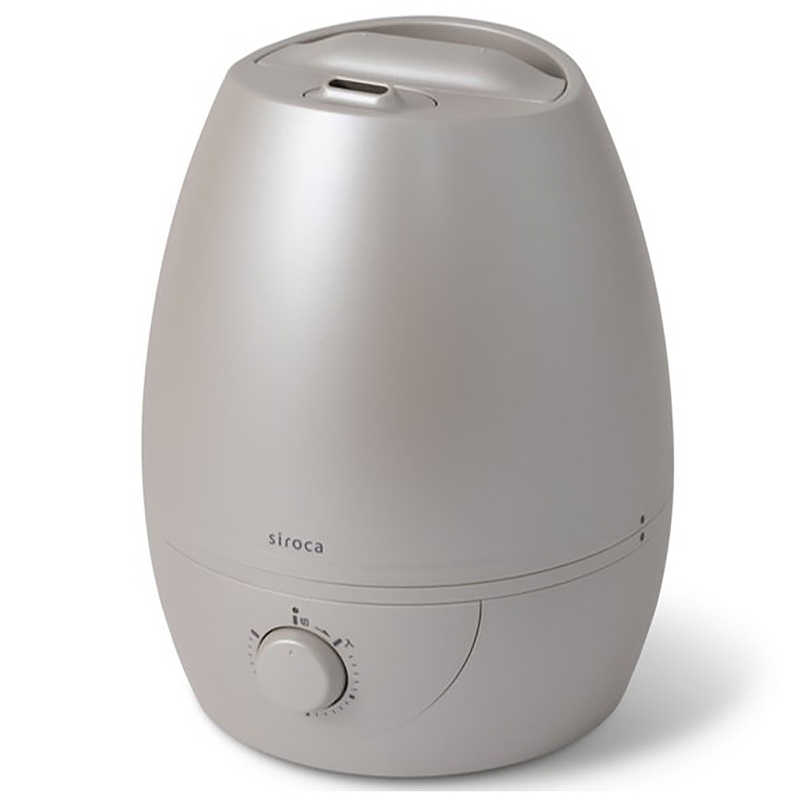 SIROCA 加湿器 超音波式 木造6畳 鉄筋10畳 パールグレージュ SD-C213CH