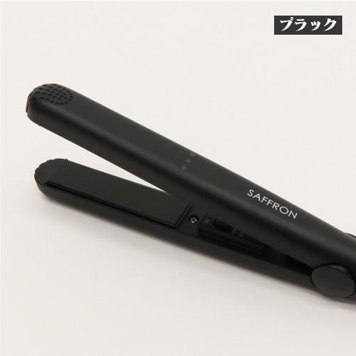 【決算20%オフクーポン対象商品】ヒロ・コーポレーション ストレートミニヘアアイロン SAFFRON ブラック HDLMN01BK