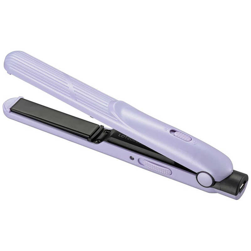 【決算20%オフクーポン対象商品】オーム電機 Iberis ストレートアイロン Iberis モバイルヘアアイロン 13mm 200℃ USB給電式 ヴァイオレット HB-HIUD-V