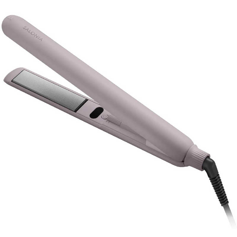 【決算20%オフクーポン対象商品】サロニア SALONIA ストレートアイロン スムースシャイン 24mm 80℃～210℃ 海外対応 交流(コード)式 ピンク SAL23105PK