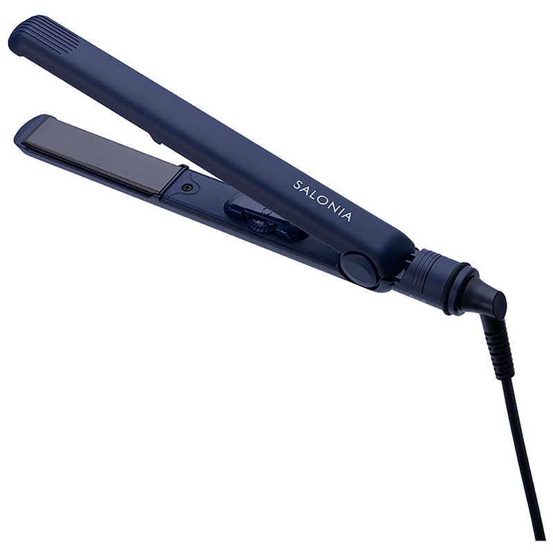 サロニア SALONIA ストレートアイロン 24mm 120℃~230℃ 海外対応 交流(コード)式 ネイビー SL-004SNV24