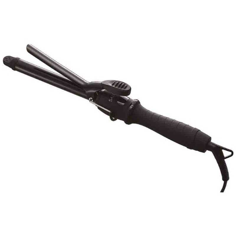 【決算20%オフクーポン対象商品】サロニア SALONIA セラミックカールアイロン 19mm 100℃～210℃ 海外対応 交流(コード)式 ブラック SL-008AB19