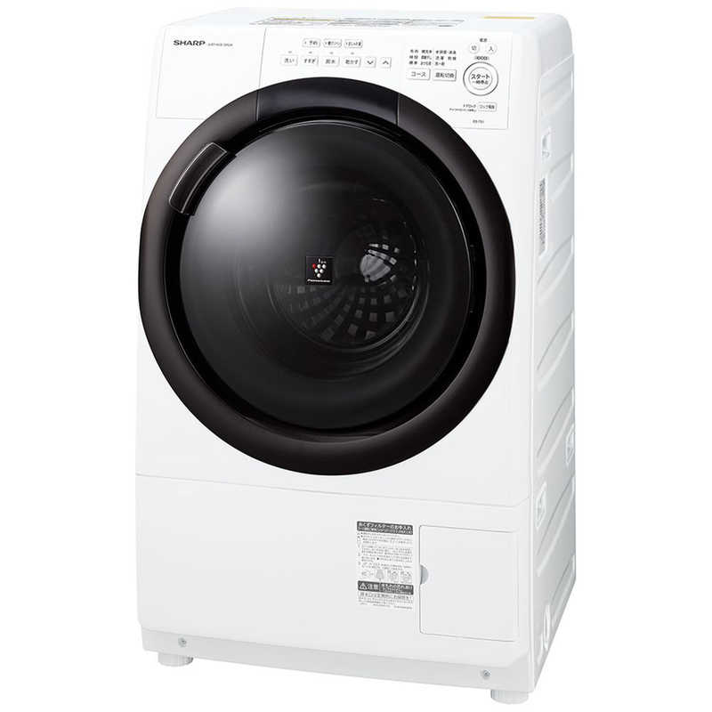シャープ SHRPドラム式洗濯乾燥機 7kg 右開き ホワイト系 ES-7S1-WR(大型)