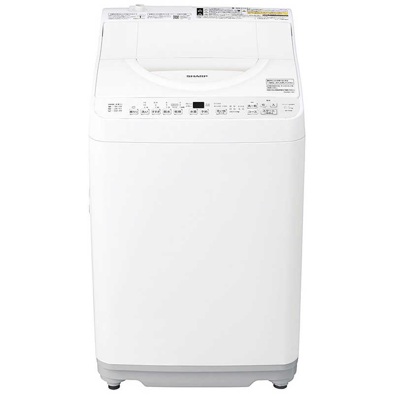 シャープ SHRP タテ型洗濯乾燥機 6,5kg ホワイト系 ES-TX6K-W (大型)